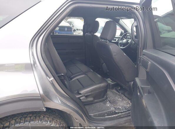 1FM5K8AB0PGC17446 2023 FORD POLICE INTERCEPTOR Gray Widok naklejki z numerem VIN