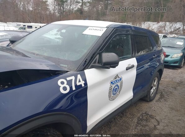 1FM5K8AB2PGA01243 2023 FORD POLICE INTERCEPTOR Blue ხელსაწყოთა პანელის ხედი