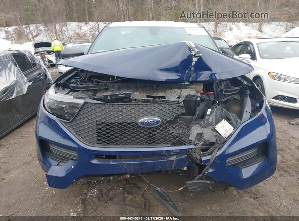 1FM5K8AB2PGA01243 2023 FORD POLICE INTERCEPTOR Blue უკანა ხედი