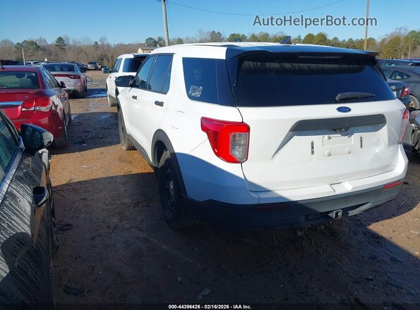 1FM5K8AB4MGA17665 2021 FORD POLICE INTERCEPTOR White Trasero izquierdo