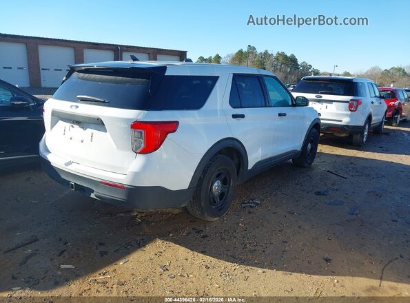 1FM5K8AB4MGA17665 2021 FORD POLICE INTERCEPTOR White Trasero derecho