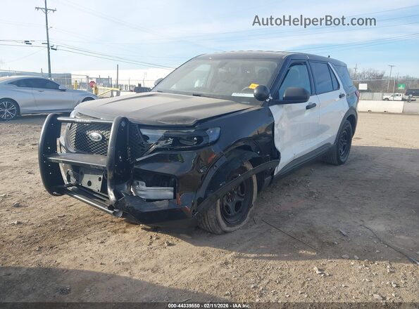 1FM5K8AB4MGA42551 2021 FORD POLICE INTERCEPTOR Black Առջևի ձախ երեք քառորդ տեսարան