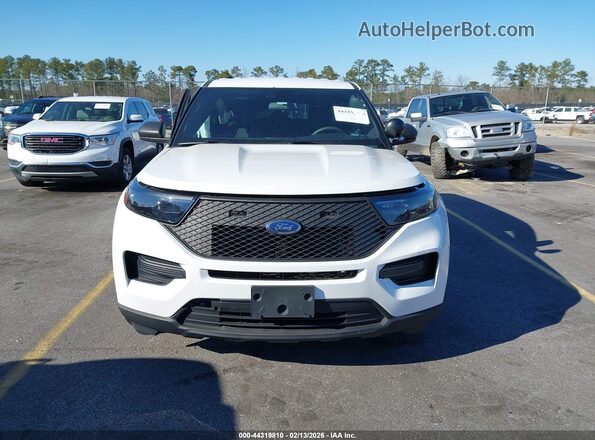 1FM5K8AB6NGC42879 2022 FORD POLICE INTERCEPTOR White Widok zestawu wskaźników