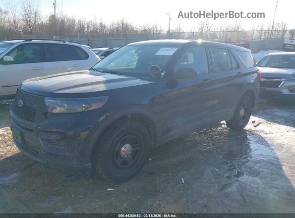 1FM5K8ABXMGB53153 2021 FORD POLICE INTERCEPTOR Черный Передняя левая четверть
