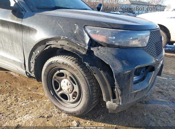 1FM5K8ABXMGB53153 2021 FORD POLICE INTERCEPTOR Черный Вид спереди
