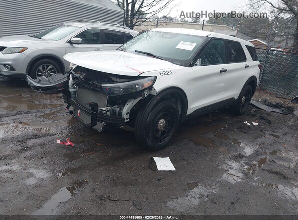 1FM5K8ABXSGA09759 2025 FORD POLICE INTERCEPTOR White Առջևի ձախ երեք քառորդ տեսարան