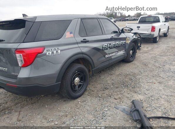 1FM5K8AC1RGA69366 2024 FORD POLICE INTERCEPTOR Gray Trasero derecho