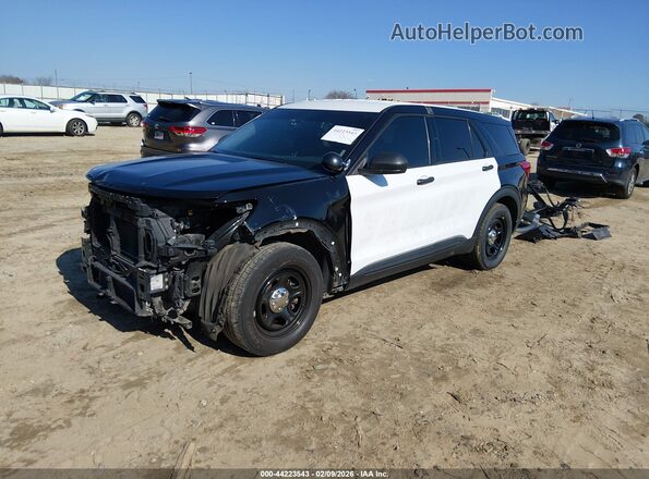 1FM5K8AC6MNA04890 2021 FORD POLICE INTERCEPTOR Black Vista tres cuartos delantera izquierda