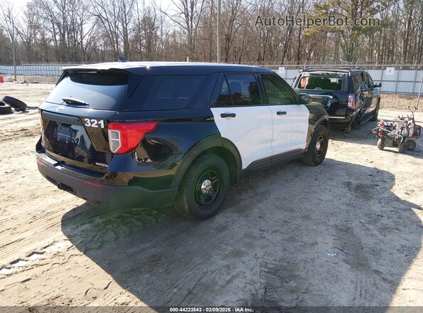 1FM5K8AC6MNA04890 2021 FORD POLICE INTERCEPTOR Black Trasero derecho