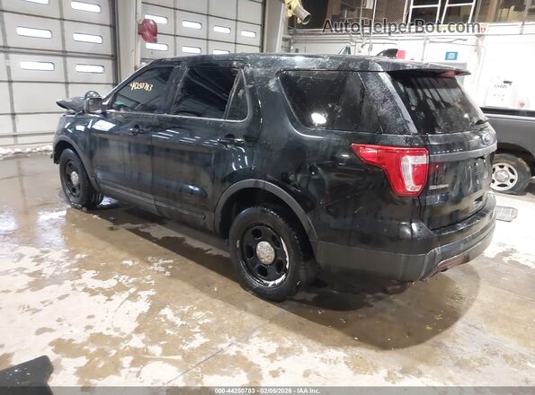 1FM5K8AR0GGD30455 2016 FORD UTILITY POLICE INTERCEPTOR Черный Задняя левая четверть
