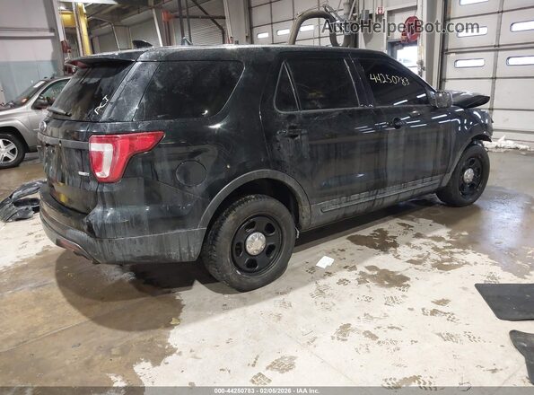 1FM5K8AR0GGD30455 2016 FORD UTILITY POLICE INTERCEPTOR Черный Задняя правая четверть
