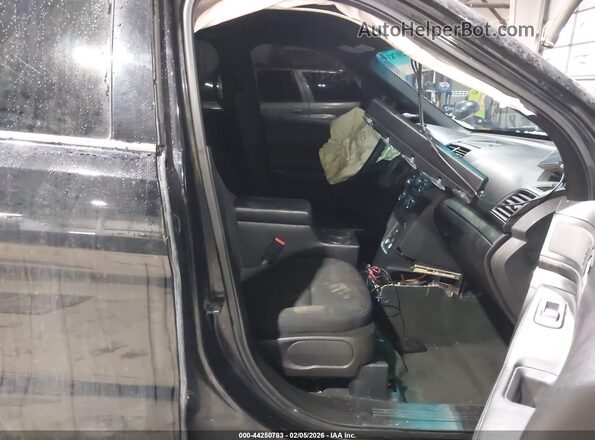 1FM5K8AR0GGD30455 2016 FORD UTILITY POLICE INTERCEPTOR Черный Вид салона спереди