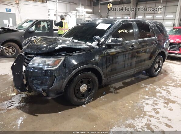 1FM5K8AR0GGD30455 2016 FORD UTILITY POLICE INTERCEPTOR Черный Передняя левая четверть