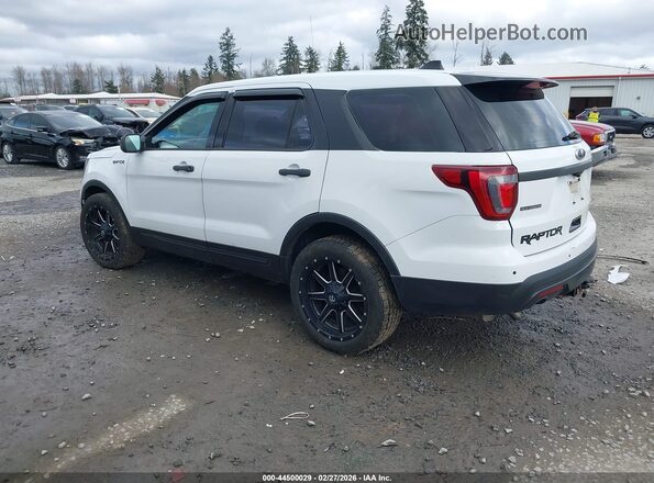 1FM5K8AR2GGD05847 2016 FORD UTILITY POLICE INTERCEPTOR White Հետևի ձախ