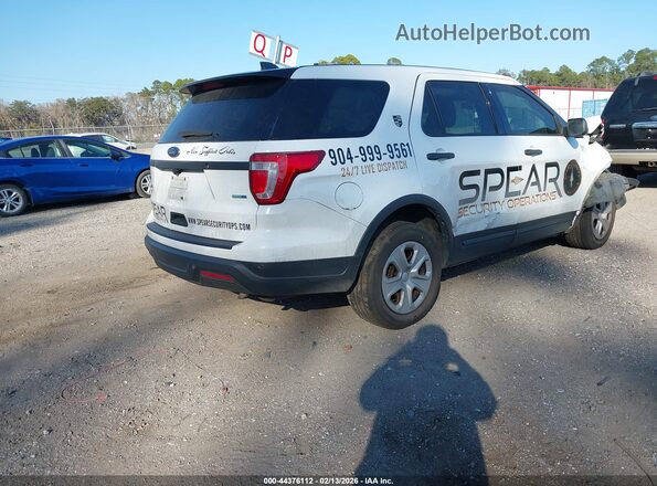 1FM5K8AR2JGC19350 2018 FORD POLICE INTERCEPTOR White Հետևի աջ
