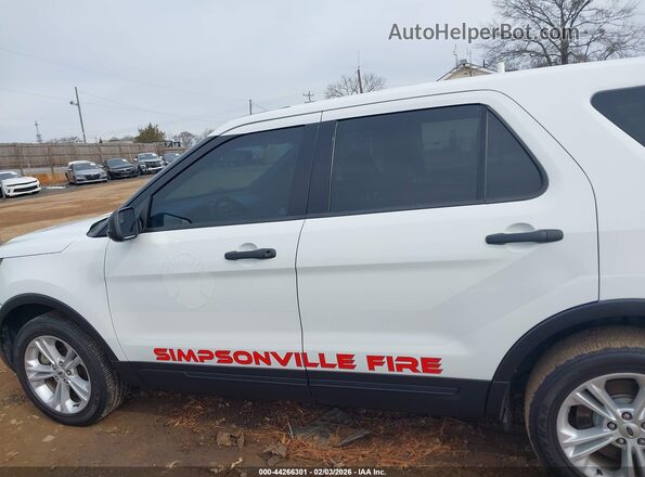 1FM5K8AR7HGD93358 2017 FORD UTILITY POLICE INTERCEPTOR Белый Панорамный вид салона 360°