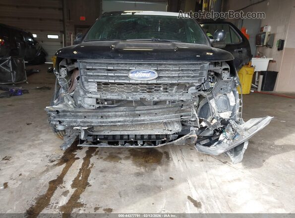 1FM5K8AR7JGA89842 2018 FORD POLICE INTERCEPTOR Black Դիմացի տեսք