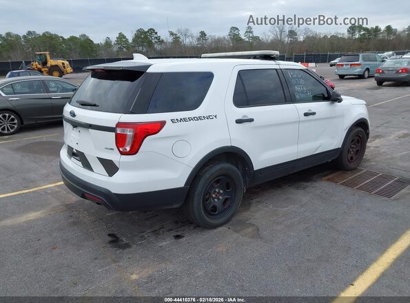 1FM5K8AR8HGE25864 2017 FORD UTILITY POLICE INTERCEPTOR White Rear right