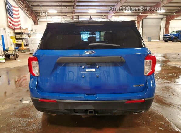 1FM5K8AW3NNA07225 2022 FORD FORD EXPLORER Blue Հետևի տեսք