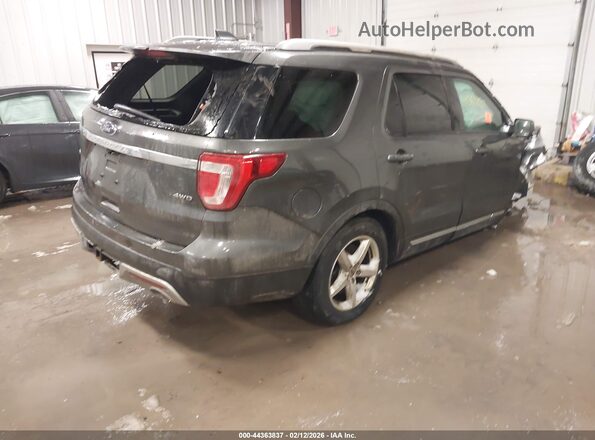 1FM5K8D82GGA16762 2016 FORD FORD EXPLORER Gray Rear right