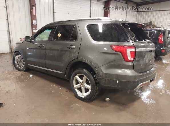 1FM5K8D82GGA16762 2016 FORD FORD EXPLORER Gray Rear left