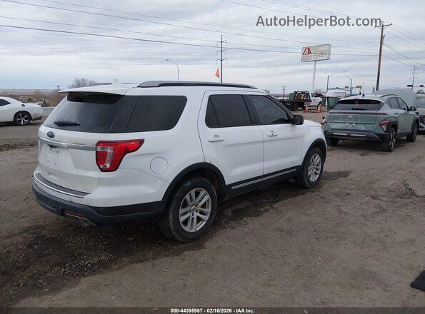1FM5K8D83JGC15052 2018 FORD FORD EXPLORER Белый Задняя правая четверть