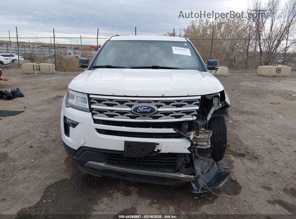 1FM5K8D83JGC15052 2018 FORD FORD EXPLORER Белый Вид щитка приборов