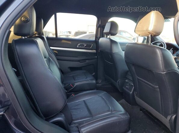 1FM5K8D87HGD12247 2017 FORD FORD EXPLORER Black Widok wnętrza z tyłu