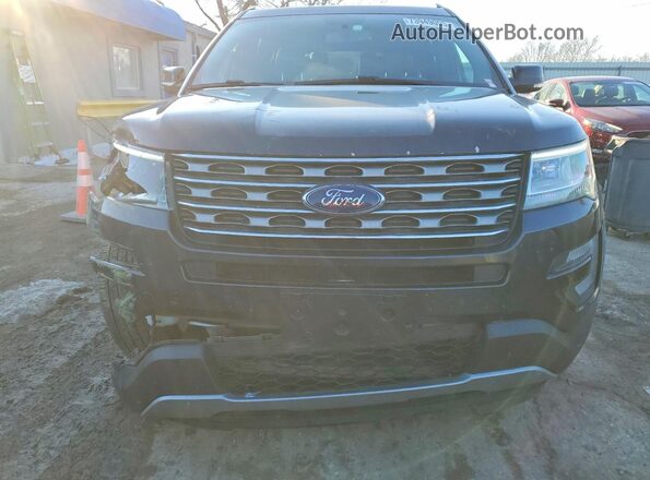 1FM5K8D87HGD12247 2017 FORD FORD EXPLORER Black Widok z przodu