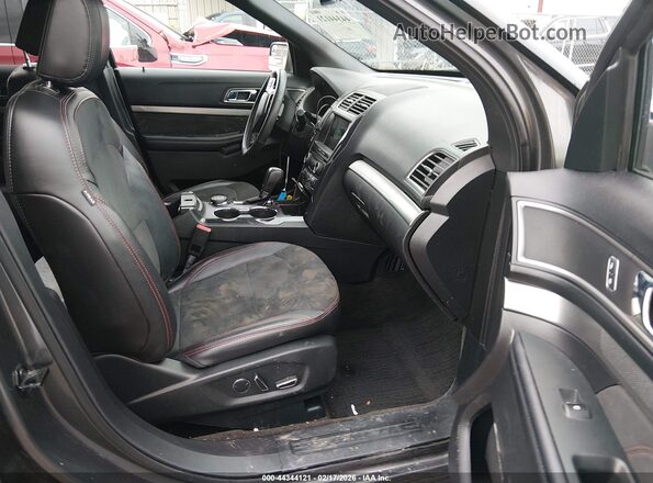 1FM5K8D88JGC21980 2018 FORD FORD EXPLORER Gray Вид салону спереду
