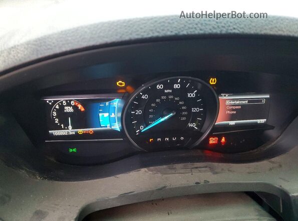 1FM5K8D89GGA95914 2016 FORD FORD EXPLORER Black Widok zestawu wskaźników