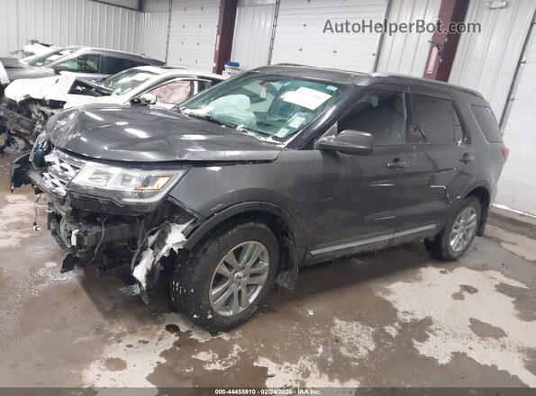 1FM5K8D89KGA95436 2019 FORD FORD EXPLORER Gray წინა მარცხენა ხედი სამი მეოთხედიდან