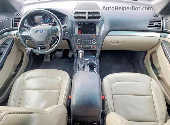 1FM5K8D8XKGA77057 2019 FORD FORD EXPLORER Silver Вид панелі приладів