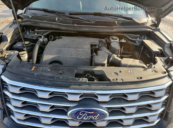 1FM5K8F84HGD12297 2017 FORD FORD EXPLORER Black Widok komory silnika