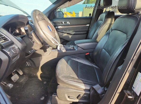 1FM5K8F84HGD12297 2017 FORD FORD EXPLORER Black Widok wnętrza z przodu