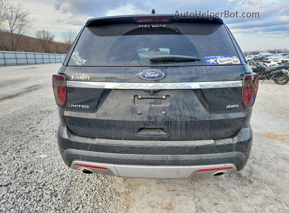 1FM5K8F84HGD12297 2017 FORD FORD EXPLORER Black Widok z tyłu