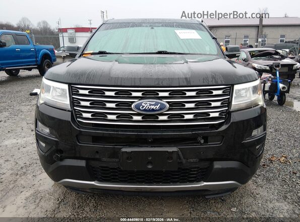 1FM5K8F86HGC23900 2017 FORD FORD EXPLORER Black Widok zestawu wskaźników