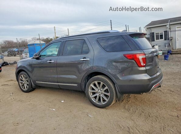1FM5K8F89GGC64889 2016 FORD FORD EXPLORER Charcoal Հետևի ձախ