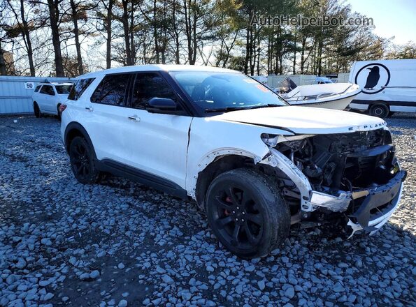 1FM5K8GC3MGA76657 2021 FORD FORD EXPLORER White Delantero derecho