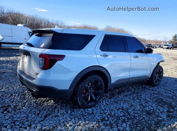 1FM5K8GC3MGA76657 2021 FORD FORD EXPLORER White Trasero derecho