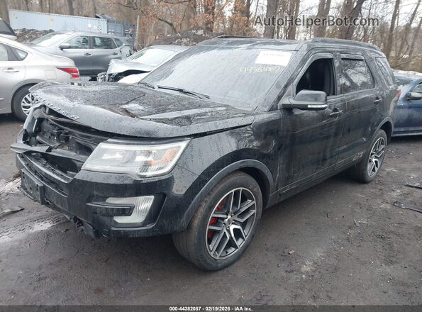 1FM5K8GT0GGD08460 2016 FORD FORD EXPLORER Black Przód lewy