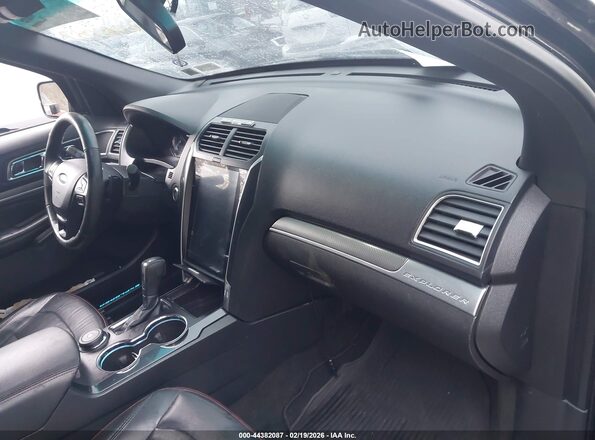 1FM5K8GT0GGD08460 2016 FORD FORD EXPLORER Black Widok wnętrza z przodu
