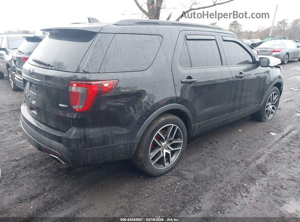 1FM5K8GT0GGD08460 2016 FORD FORD EXPLORER Black Tył prawy