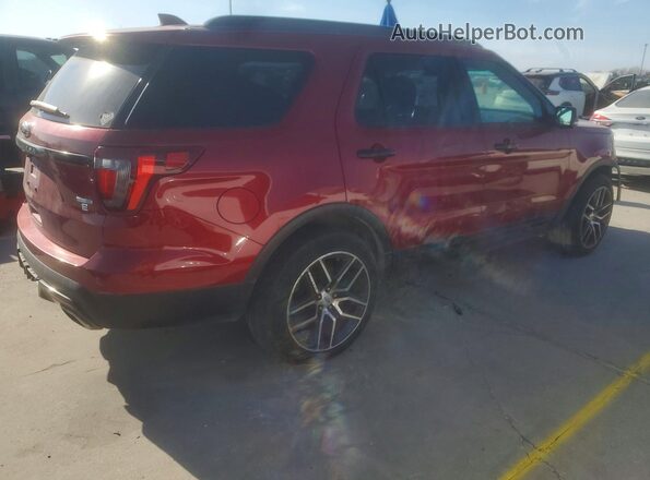 1FM5K8GT3GGA07567 2016 FORD FORD EXPLORER Red უკანა მარჯვენა