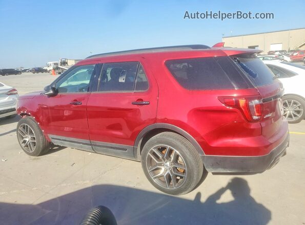 1FM5K8GT3GGA07567 2016 FORD FORD EXPLORER Red უკანა მარცხენა