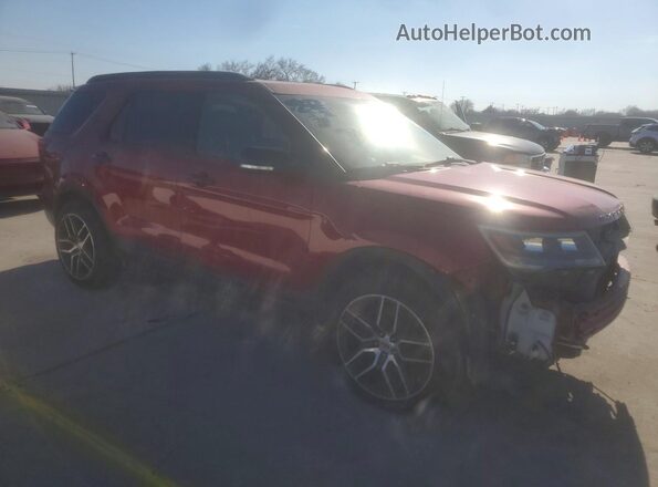 1FM5K8GT3GGA07567 2016 FORD FORD EXPLORER Red წინა მარჯვენა
