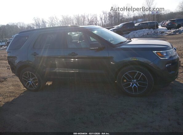1FM5K8GT4KGA82223 2019 FORD FORD EXPLORER Gray Սալոնի 360 աստիճան տեսք