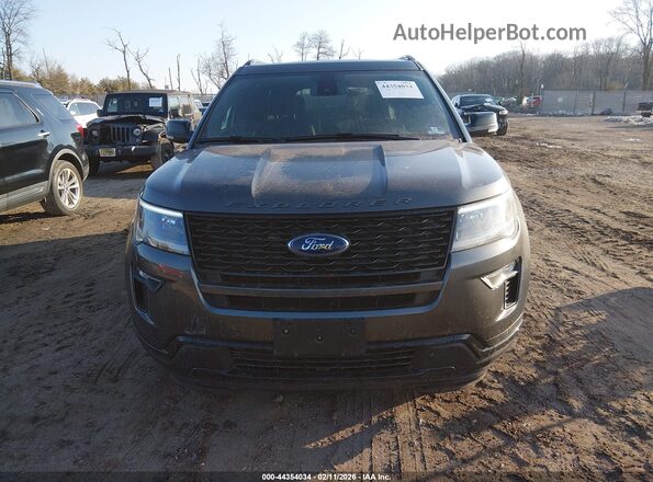 1FM5K8GT4KGA82223 2019 FORD FORD EXPLORER Gray Սալոնի հետևի տեսք