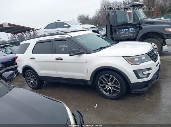 1FM5K8GT7GGC28525 2016 FORD FORD EXPLORER White Սալոնի հետևի տեսք