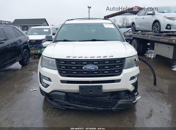 1FM5K8GT7GGC28525 2016 FORD FORD EXPLORER White Սարքավորումների վահանակի տեսք